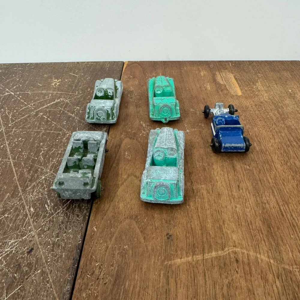 Vintage 1960s Midge toy Rockford Diecast Toy Cars Lot Roadster Troop‎ Carrier